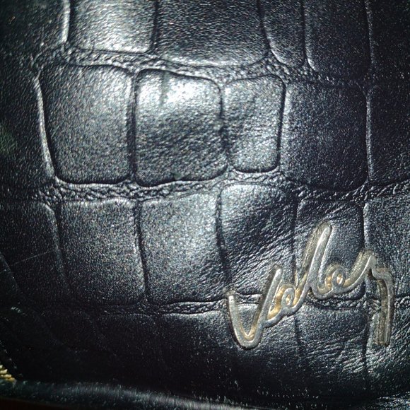 Valez Black Faux Drawing bag# - Picture 3 of 4